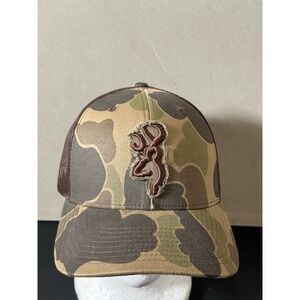 browning camo snapback hat cap